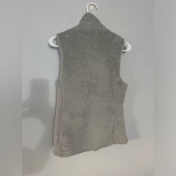 Patagonia Los Gatos Fleece Vest Teddy Fuzzy Recycled Salt Grey Gray Size S M - Picture 7 of 11
